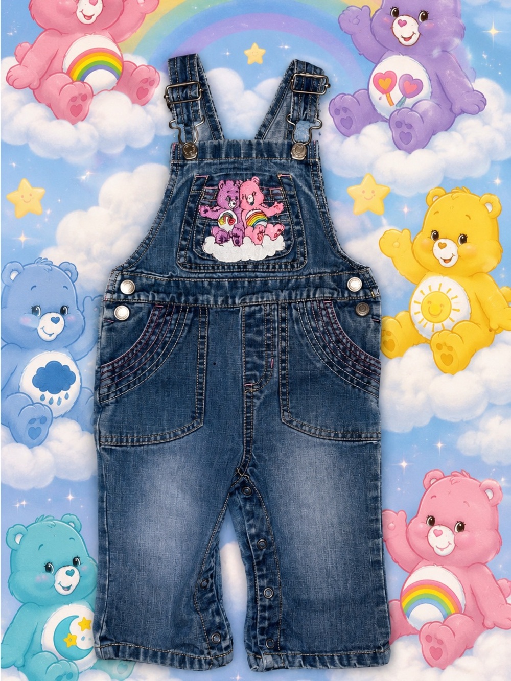 Care bear overall upcycle